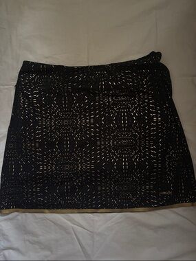 Cutter & Buck Black Mini Skirt with Gold Accents